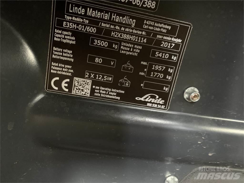 Linde E35/600H Stivuitor electric