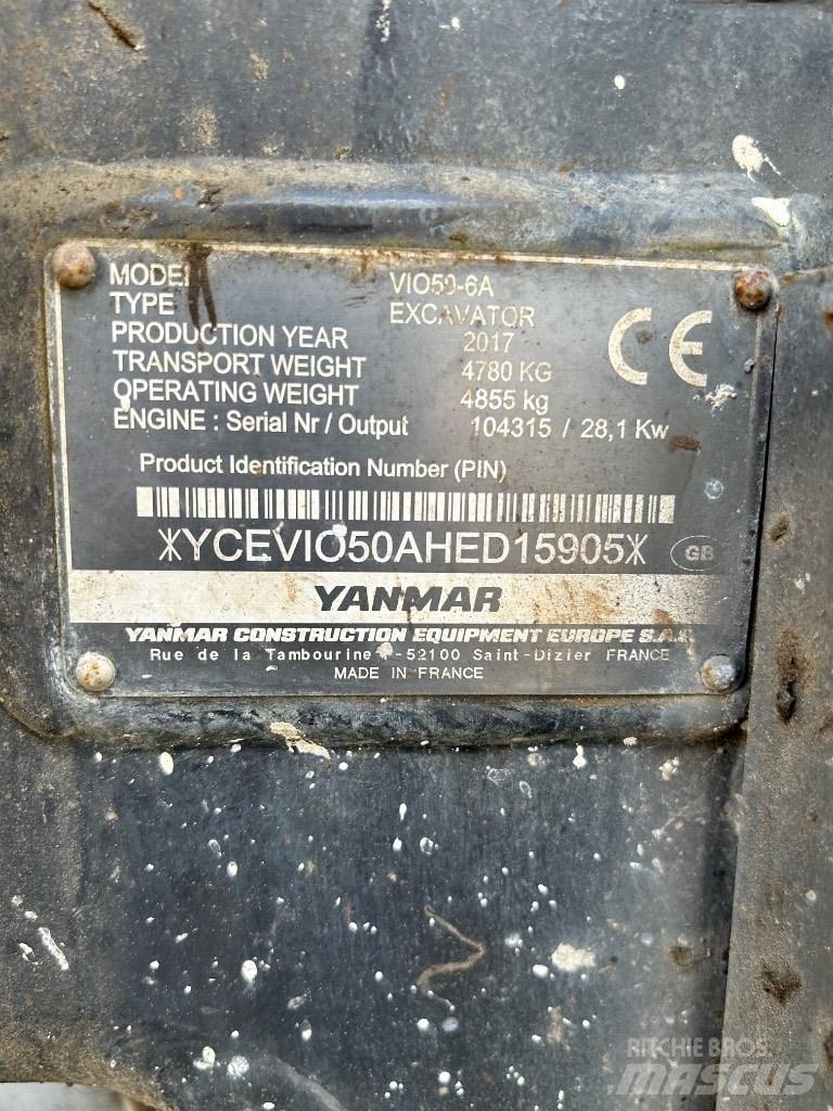 Yanmar VI050 - 6A Mini excavatoare < 7t