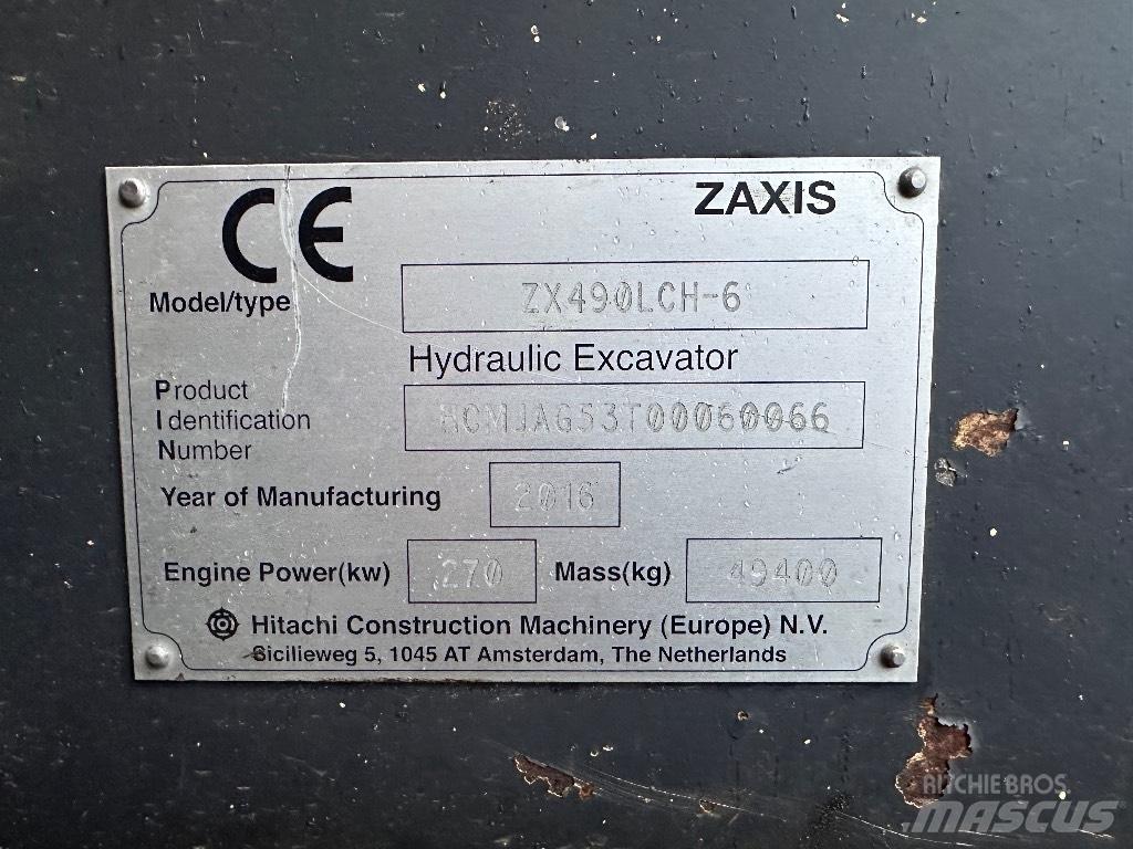 Hitachi ZX 490 LCH Excavatoare pe șenile
