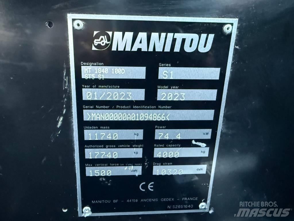Manitou MT 1840 Stivuitoare telescopice