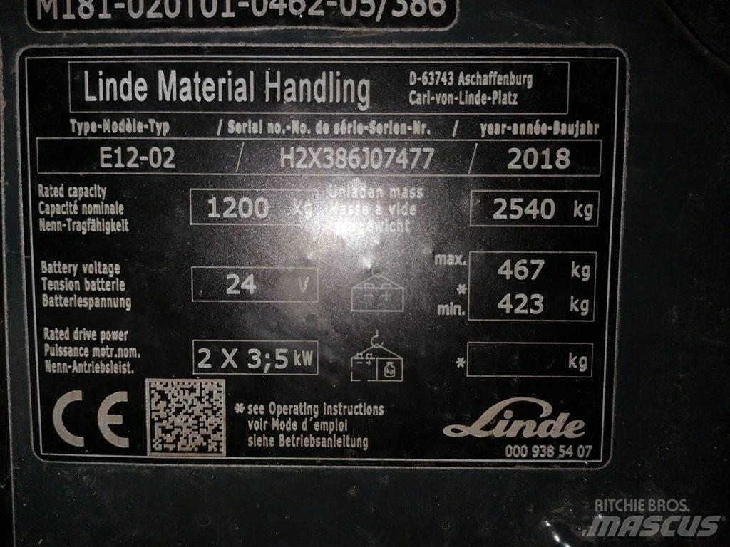 Linde E12-02 Stivuitor electric