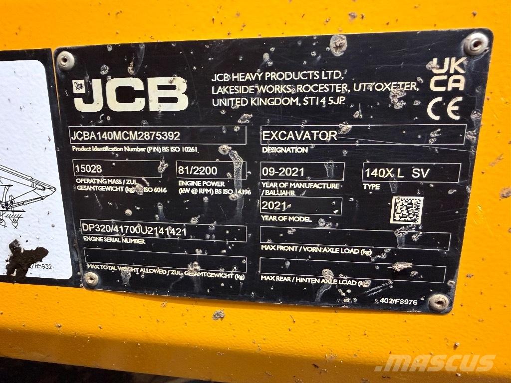 JCB 140 X Excavatoare pe șenile
