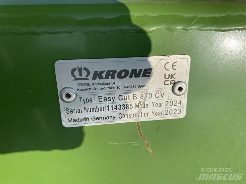 Krone EC B 870 CV Cositoare de iarba