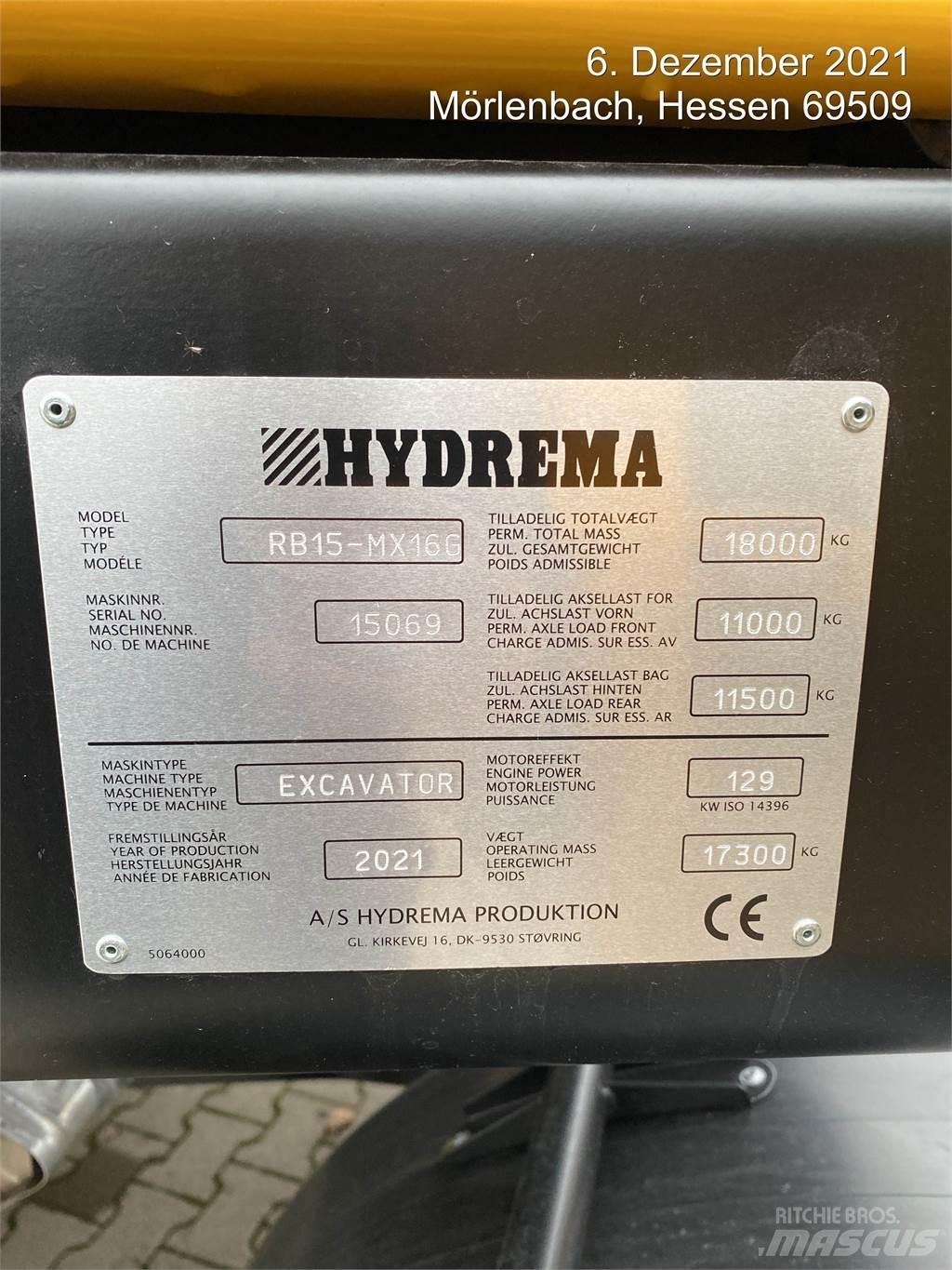 Hydrema MX16G Excavatoare cu roti