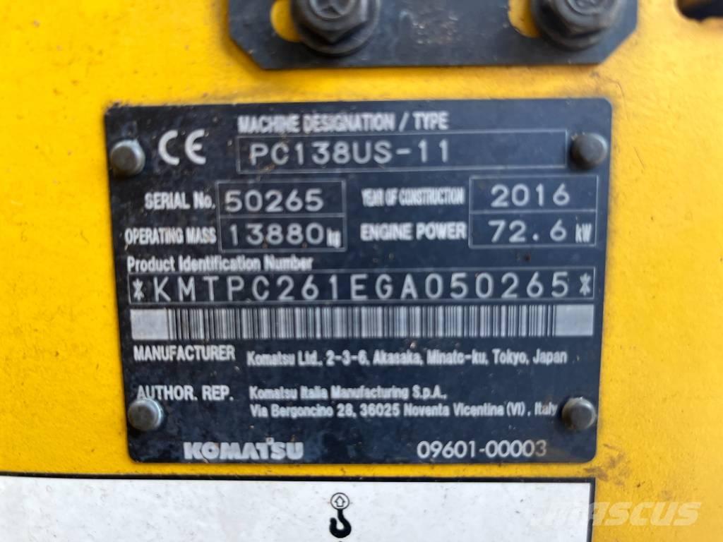 Komatsu PC 138 US-11 Excavatoare pe șenile
