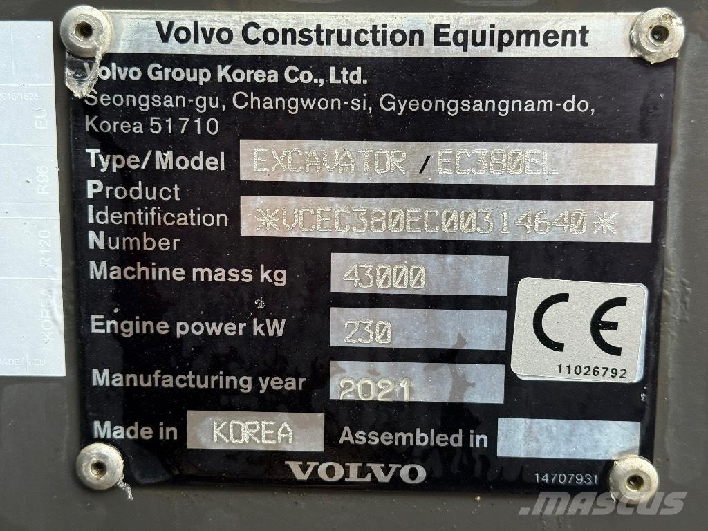 Volvo EC 380 EL Excavatoare pe șenile
