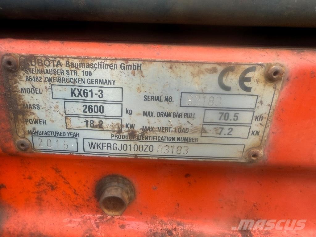 Kubota KX 61-3 Mini excavatoare < 7t