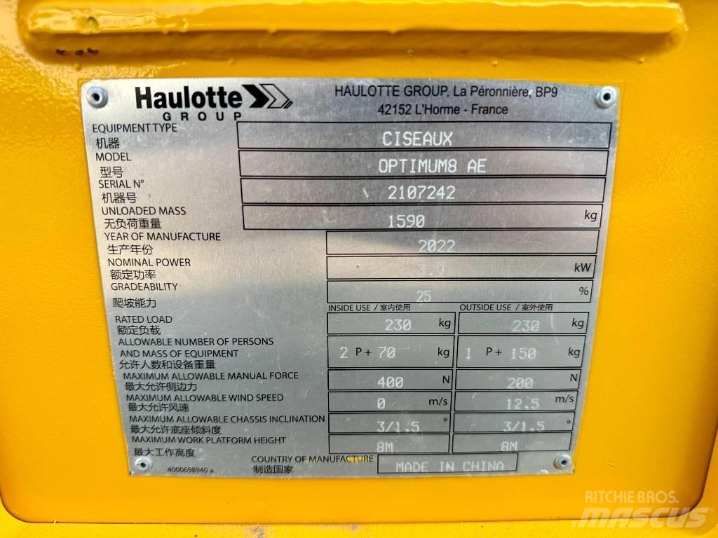 Haulotte OPTIMUM 8 Platforme foarfeca