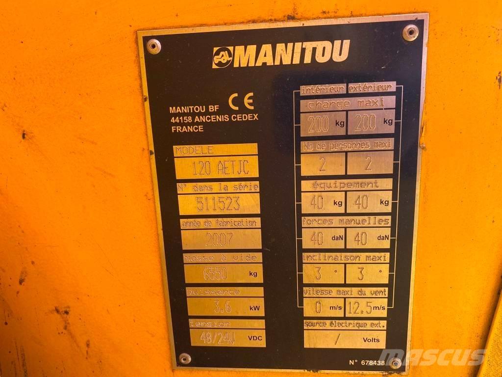 Manitou 120 AET JC Nacele cu brat articulat