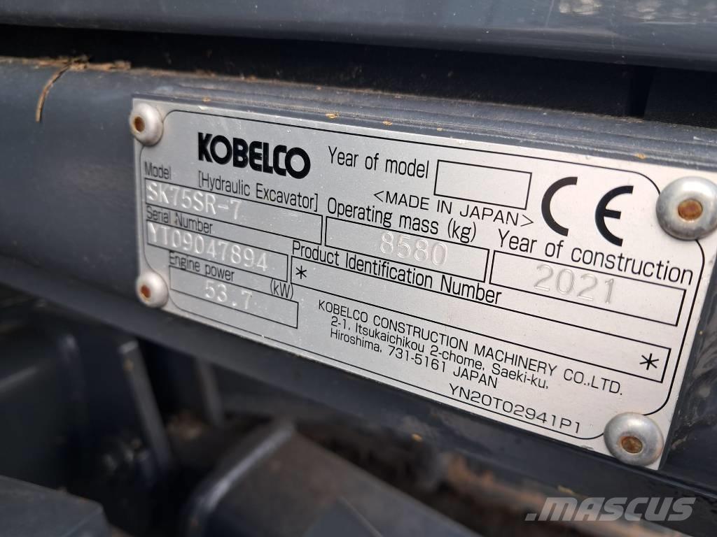 Kobelco SK75SR-7 Excavatoare 7t - 12t