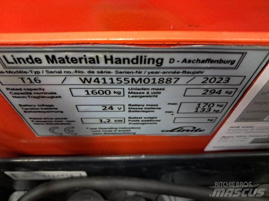 Linde T16 Transpaleta manuala