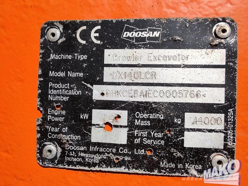 Doosan DX 140 LCR Excavatoare pe șenile
