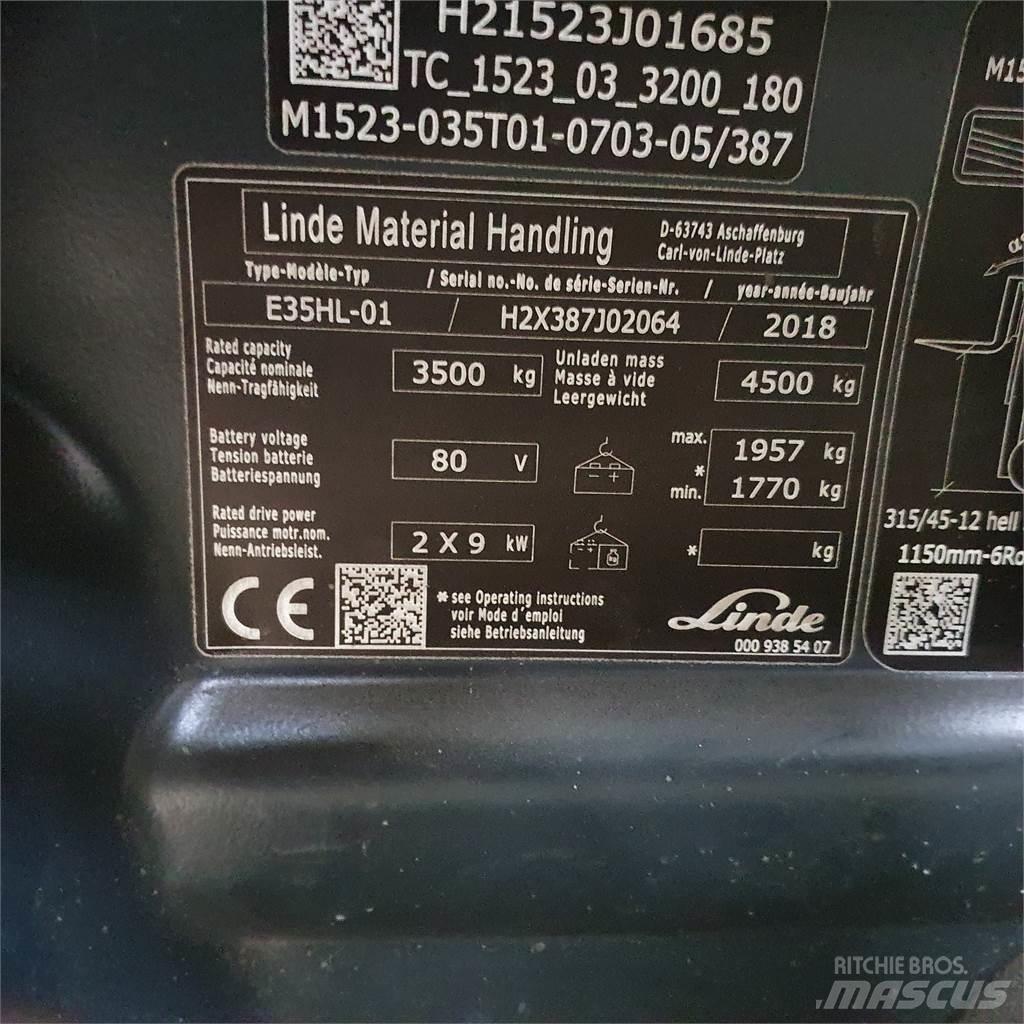 Linde E35HL Stivuitor electric