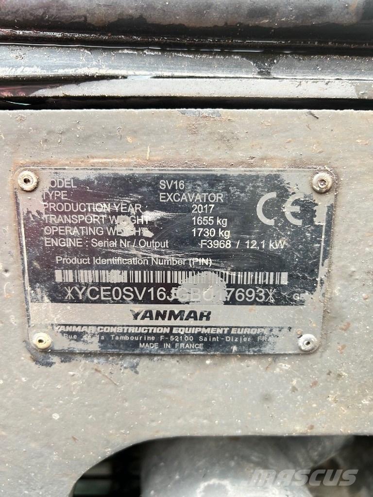 Yanmar SV 16 Mini excavatoare < 7t