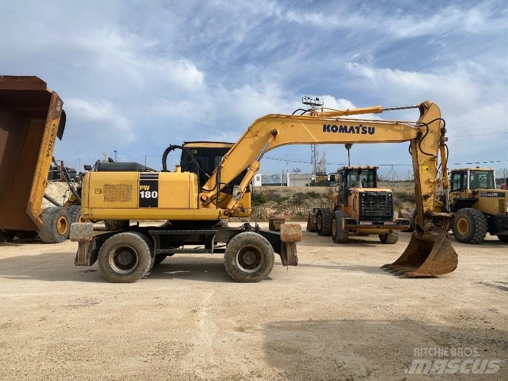 Komatsu PW 180 Excavatoare cu roti