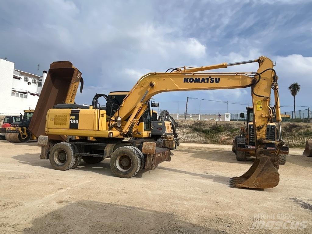 Komatsu PW 180 Excavatoare cu roti
