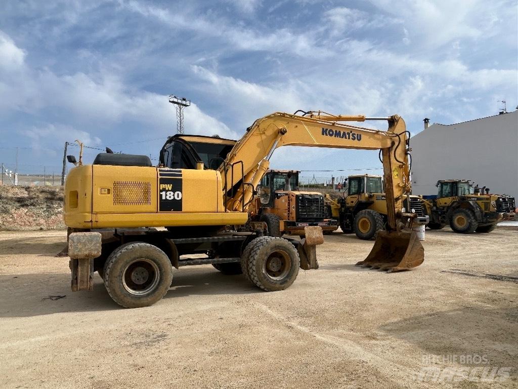 Komatsu PW 180 Excavatoare cu roti