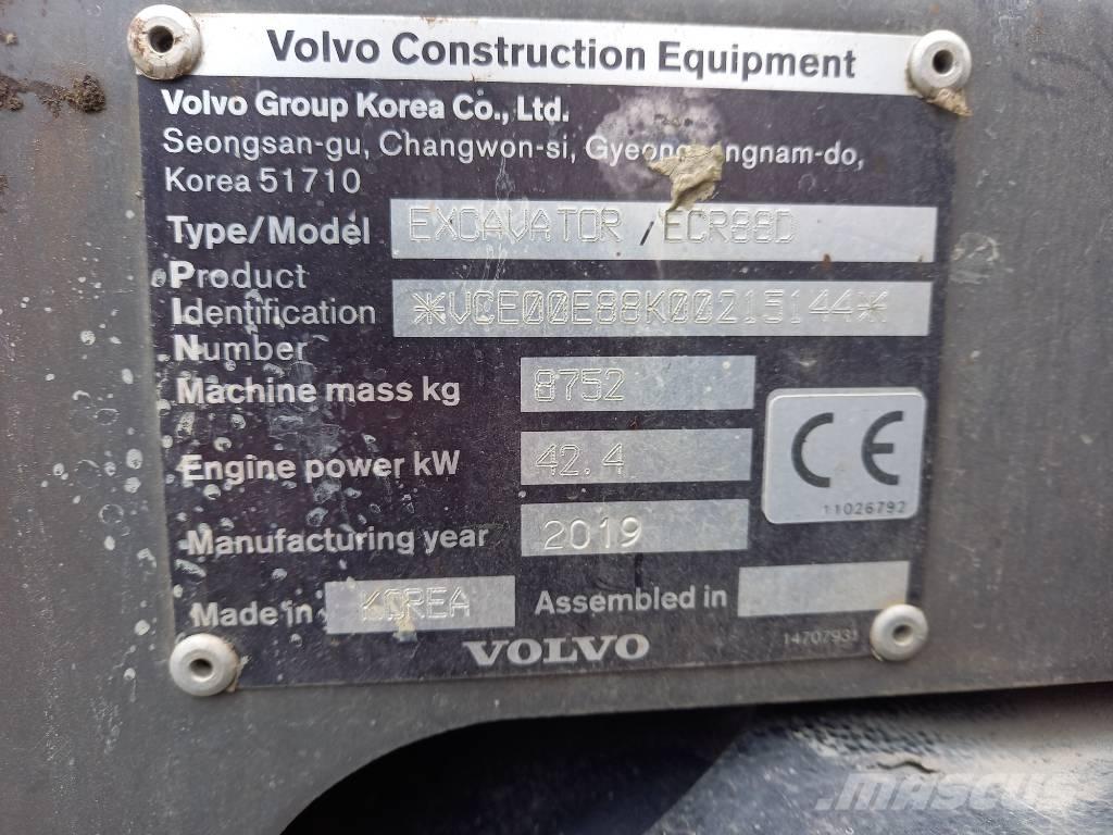 Volvo ECR 88 D Excavatoare 7t - 12t