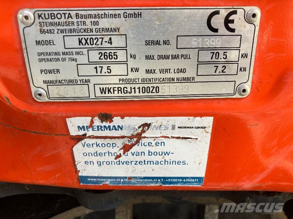Kubota KX 027-4 Mini excavatoare < 7t