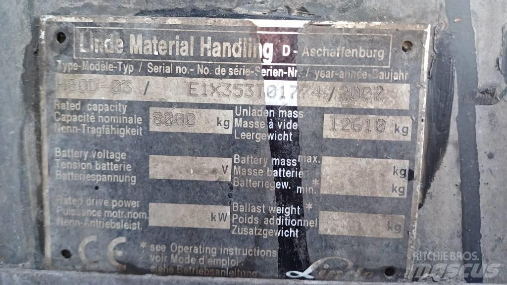Linde H80D-03 Stivuitor diesel