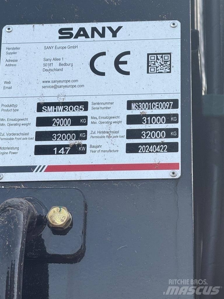 Sany SMHW 30 G5 Paleta de manipulare