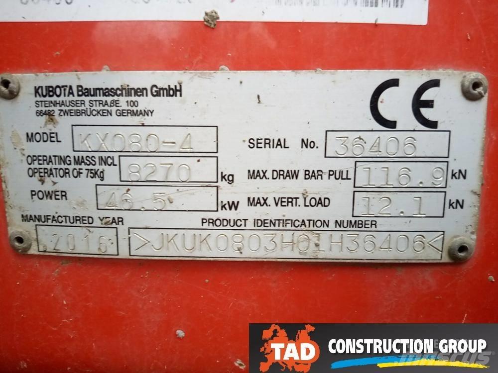 Kubota KX 080-4 Excavatoare 7t - 12t
