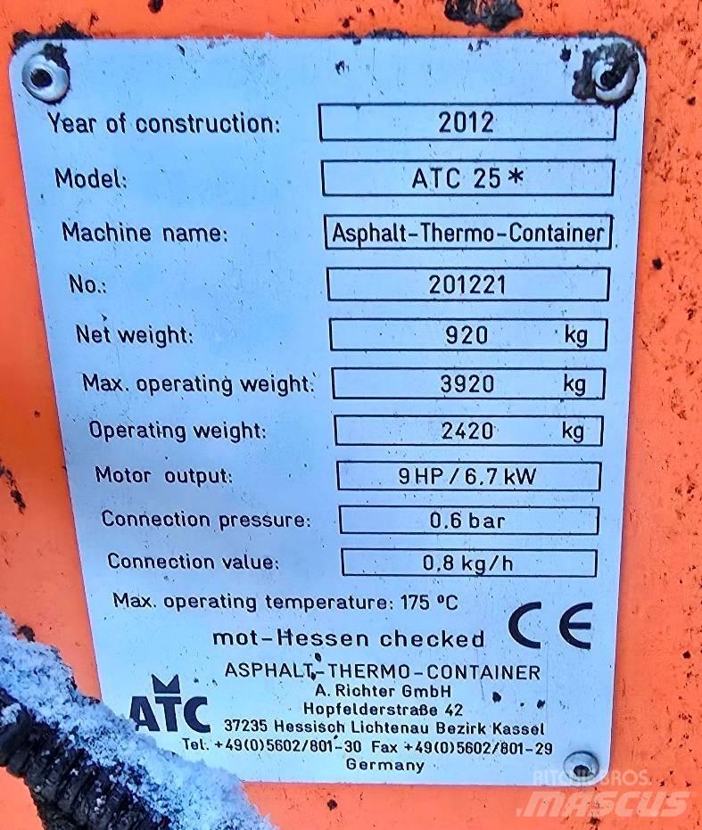 ATC 25 Containere termice pentru asfalt