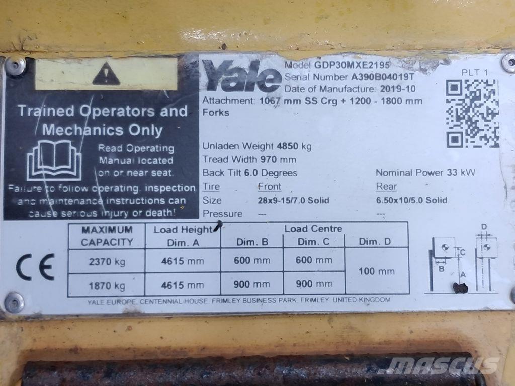 Yale GDP30MXE2195 Stivuitor diesel