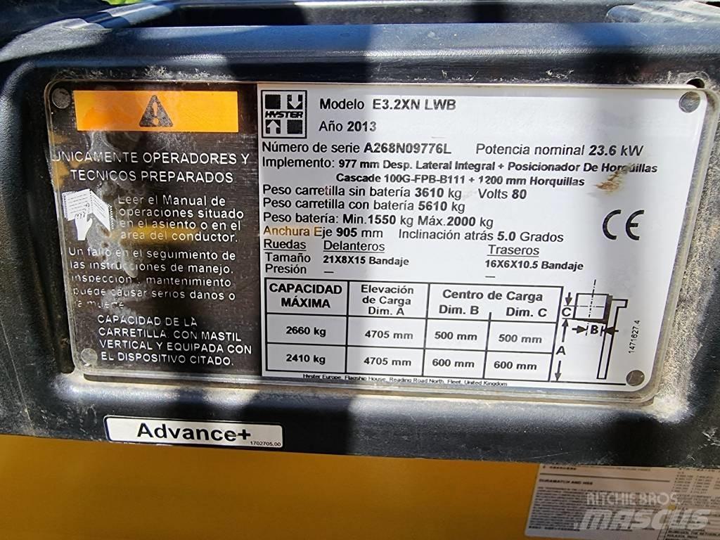Hyster E 3.20 XN LWB Stivuitor electric