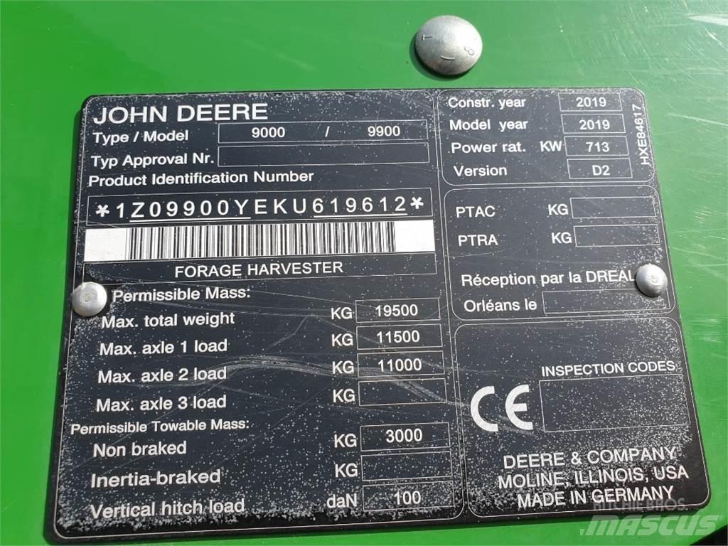 John Deere 9900 Culegatoare de nutret