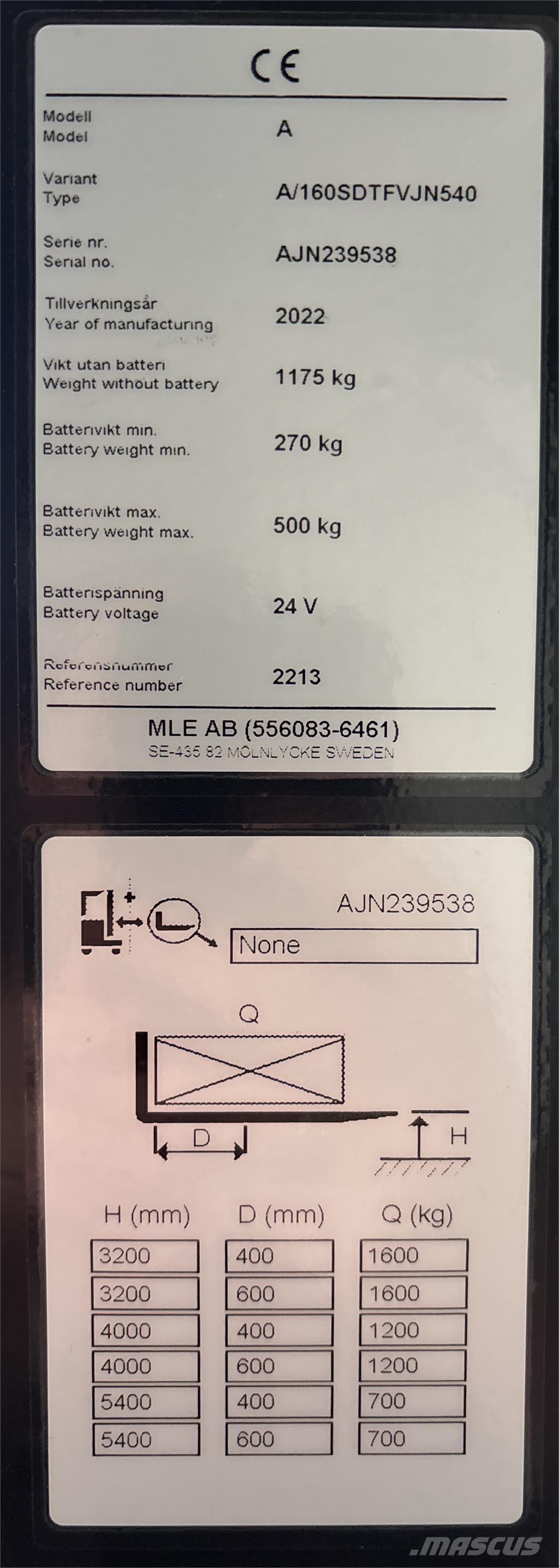 Atlet A160 Transpaleti autopropulsanti