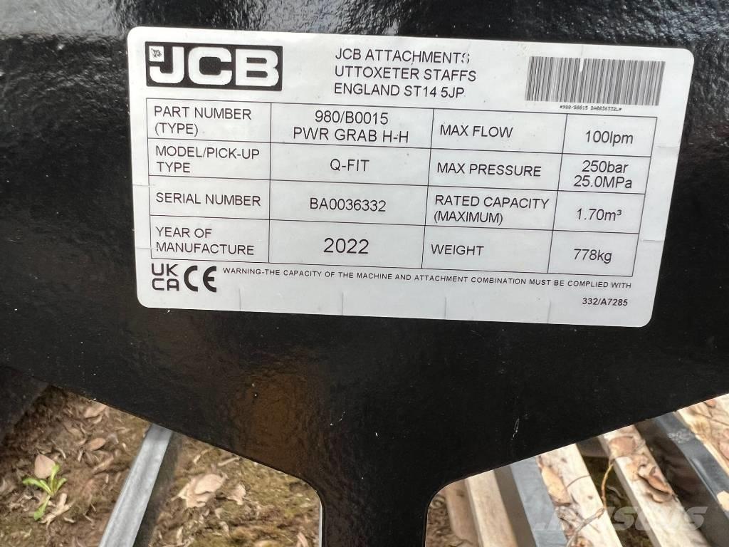 JCB 980/B0007 Grab Alte masini si accesorii pentru încarcat si sapaturi
