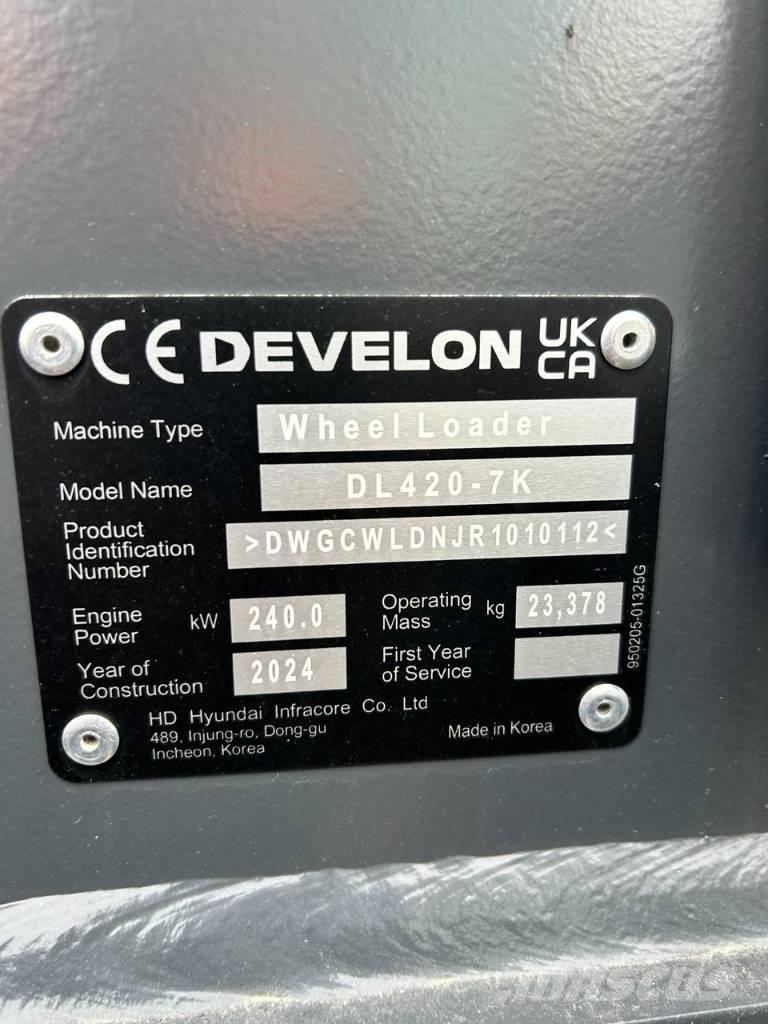 Develon DL 420 CVT-7 Incarcator pe pneuri