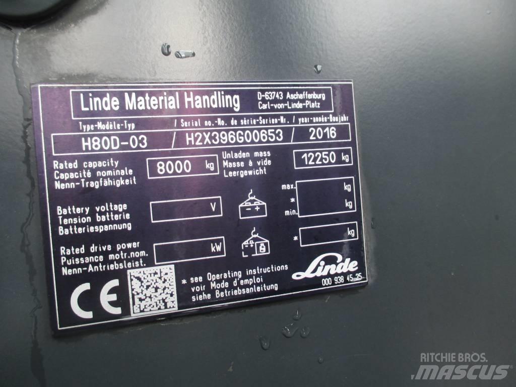 Linde H80D Stivuitor diesel