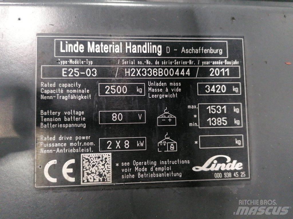 Linde E25-03 Stivuitor electric