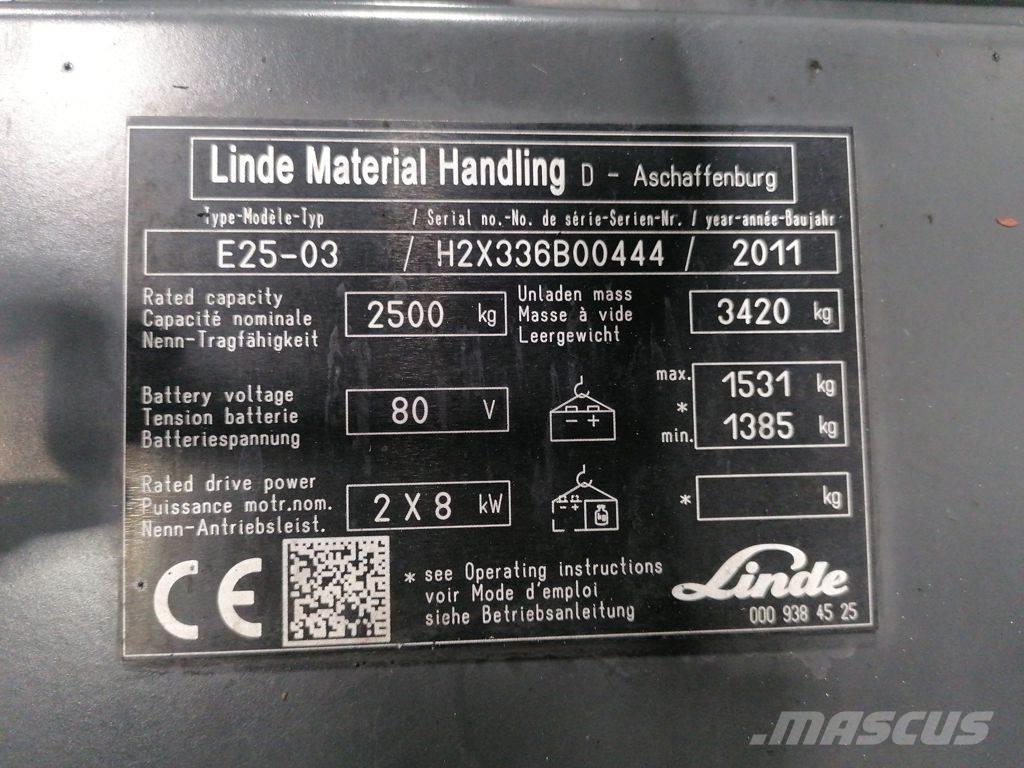 Linde E25-03 Stivuitor electric