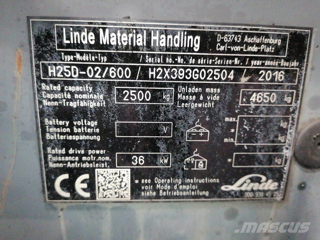 Linde H25D-02/600 Stivuitor GPL