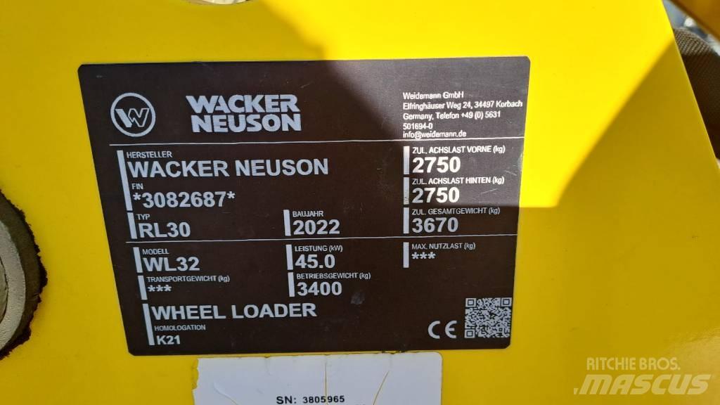 Wacker Neuson WL32 Incarcator pe pneuri