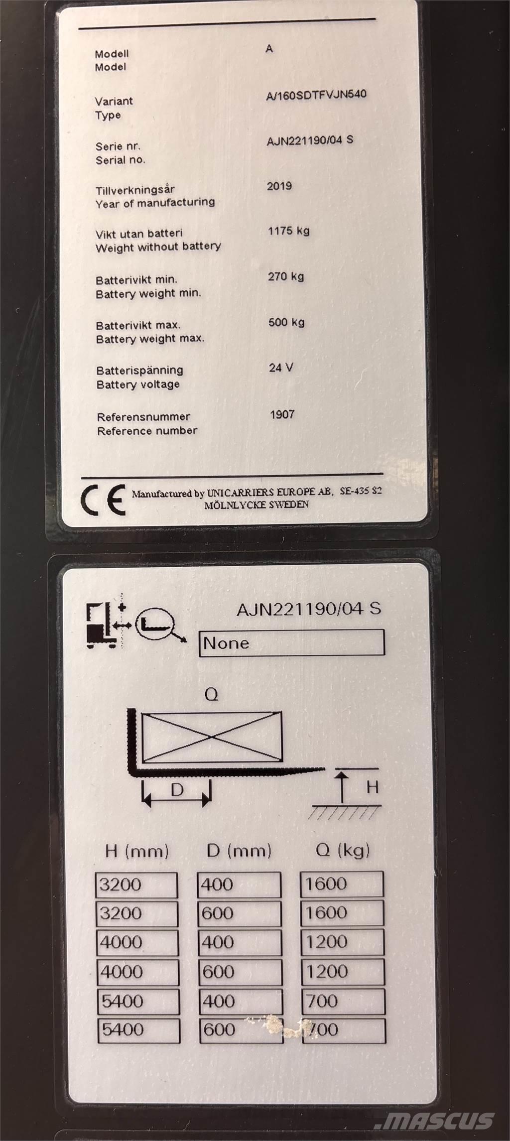 Atlet A160 Transpaleti autopropulsanti