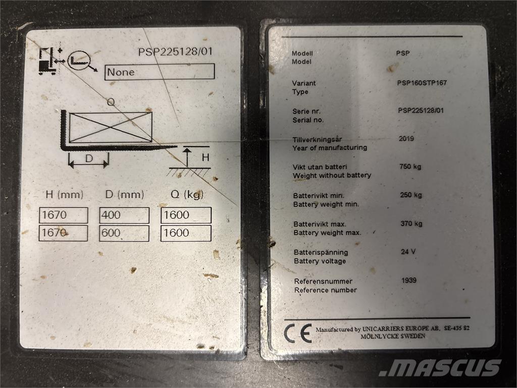 Atlet PSP160 Transpaleti autopropulsanti