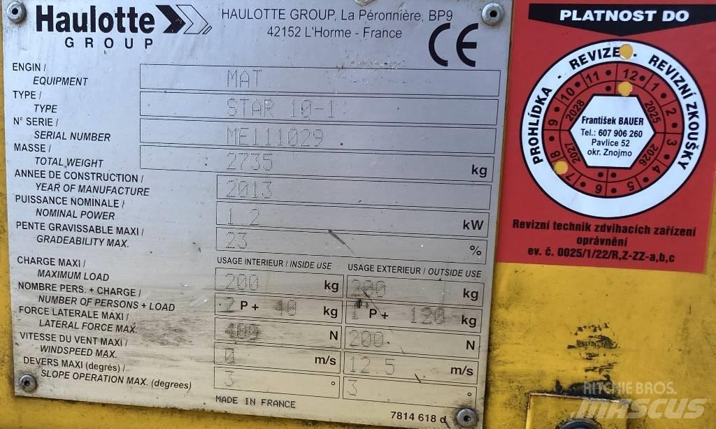 Haulotte Star 10 Nacele cu brat telescopic