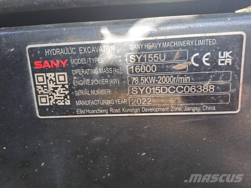 Sany SY 155 U Excavatoare pe șenile
