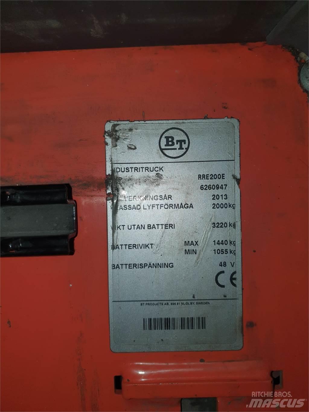 BT RRE200E Stivuitor cu catarg retractabil