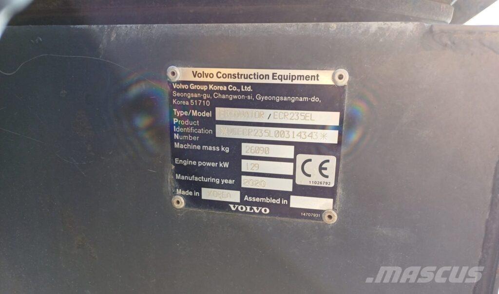 Volvo ECR235EL Excavatoare pe șenile
