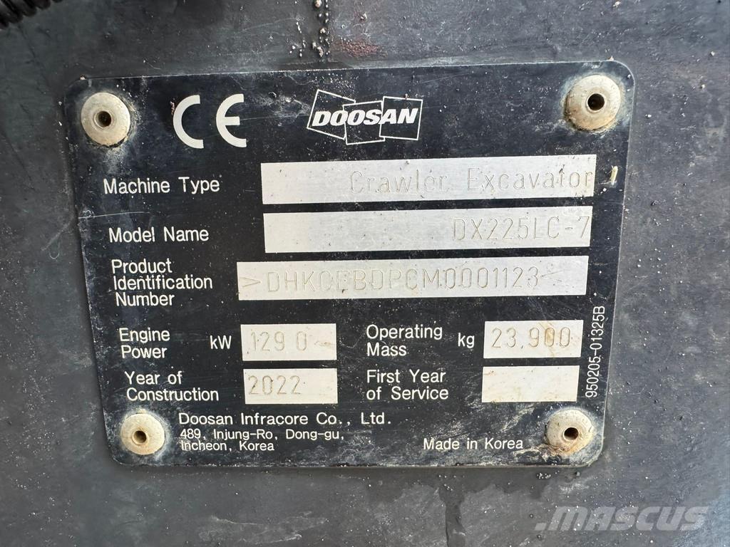 Doosan DX225LC-7 Excavatoare speciale