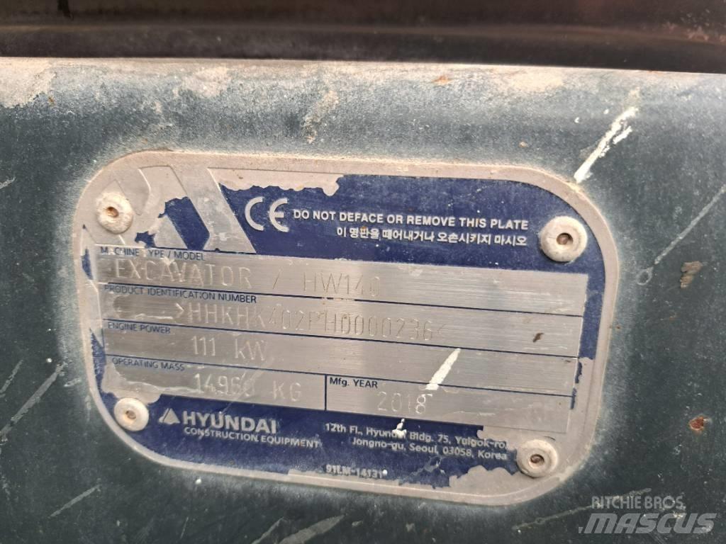 Hyundai HW140 Excavatoare cu roti