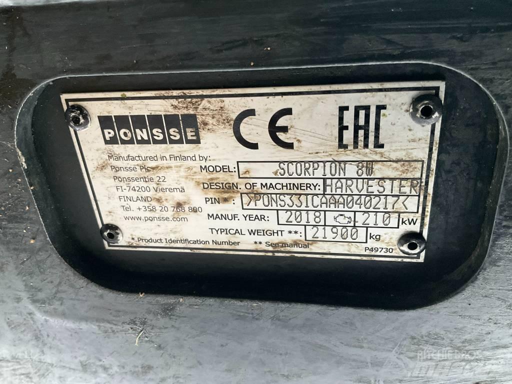Ponsse SCORPION 8W Combine forestiere