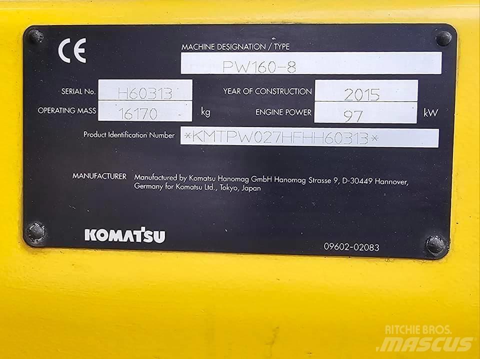 Komatsu pw 160 -8 Excavatoare cu roti