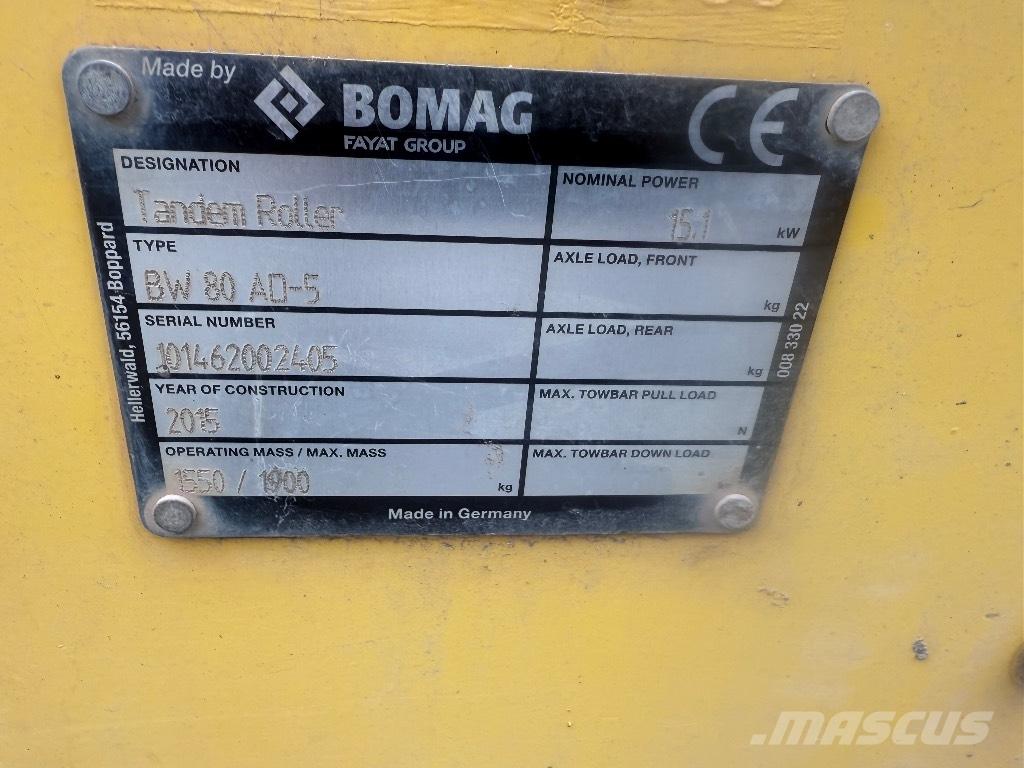 Bomag BW 80 AD-5 Cilindri compactori dubli