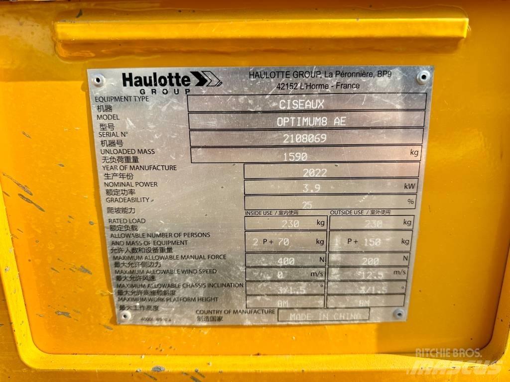 Haulotte OPTIMUM 8 Platforme foarfeca